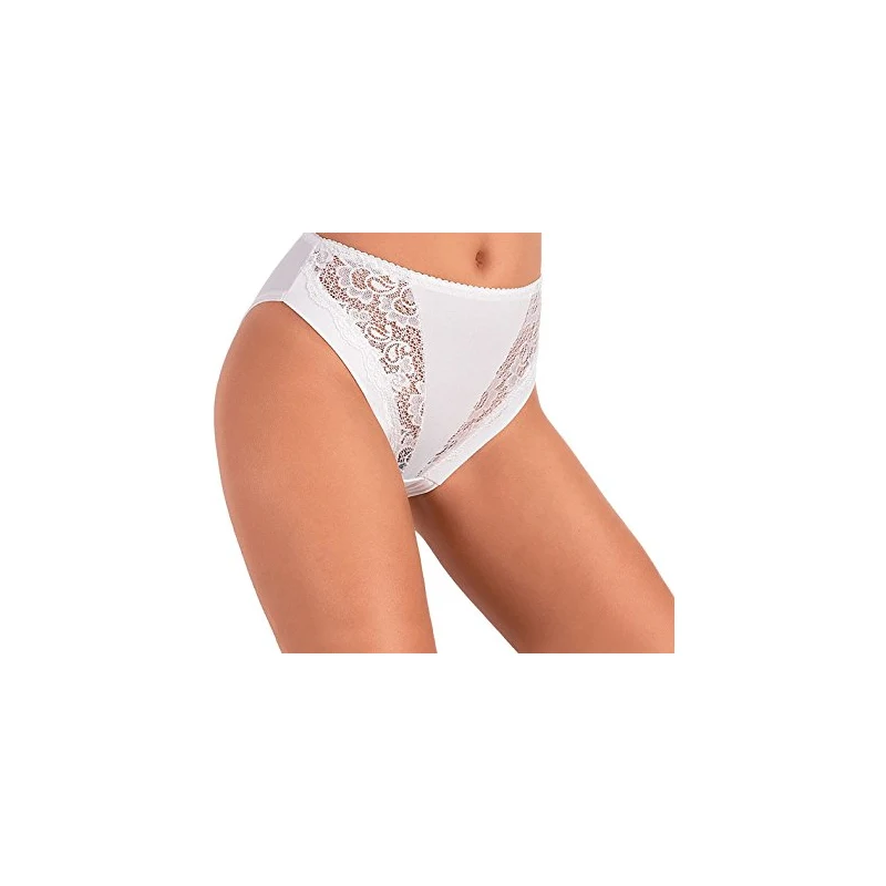 Culotte alta donna in cotone modal e pizzo lovely girl 1987 LovelyGirl