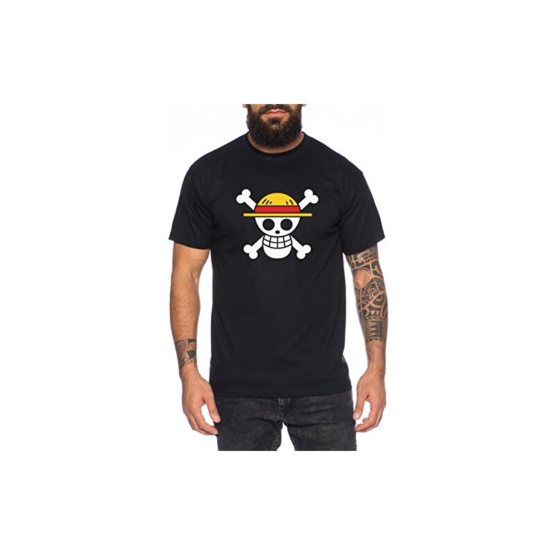 Tee Kiki GSon Eat - Maglietta da Uomo Son Ruffy Luffy Naruto Saitama