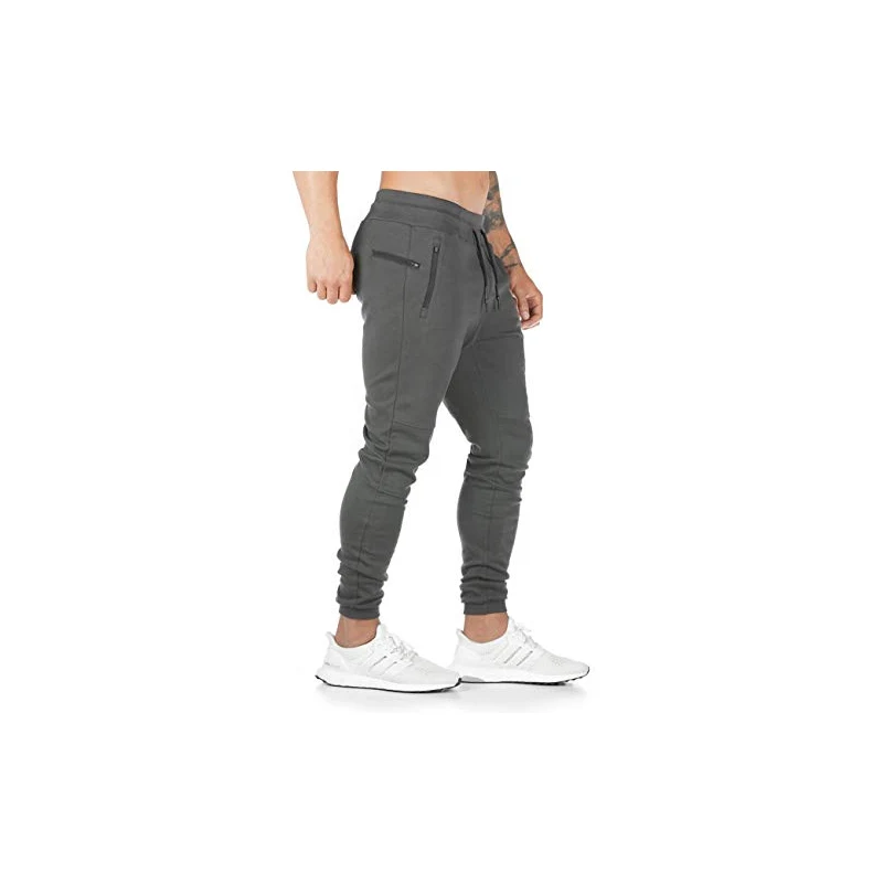 Pantaloni Jogger Uomo In Misto Cotone | Tuta Casual Con Tasche E Vita Regolabile | Grigio Scuro Taglia L | Modello Largo E Morbido Per Sport E Relax