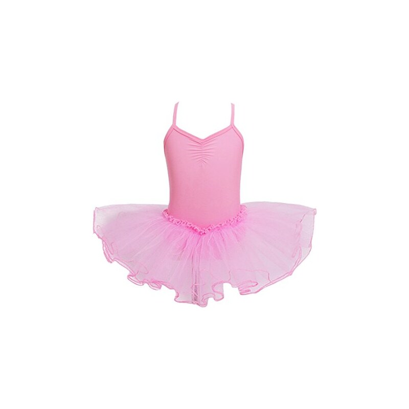 Freebily Body Danza Classica Bambina con Gonnellino Tutu Ballerina da  Balletto Senza Maniche Leotards Ginnastica Artistica Dancewear Abito  Pattinaggio Artistico Esercizio Rosa 11-12 Anni 