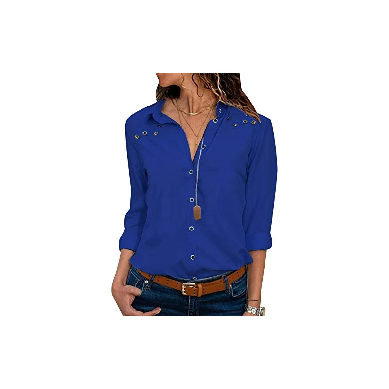 Pengniao Camicia Donna Camicette Chiffon Oversize Camicie