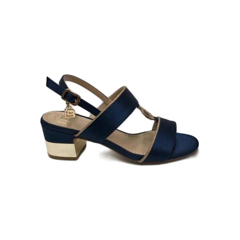 Laura Biagiotti Scarpe Sandali Donna Aperti in Raso Blu 6157-BLU