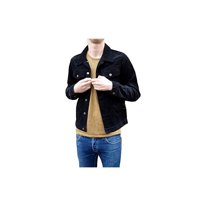 Giacca Vintage Uomo In Velluto A Coste - Blazer Casual Con Bottoni, Tasche, Taglie Da S A XXXL