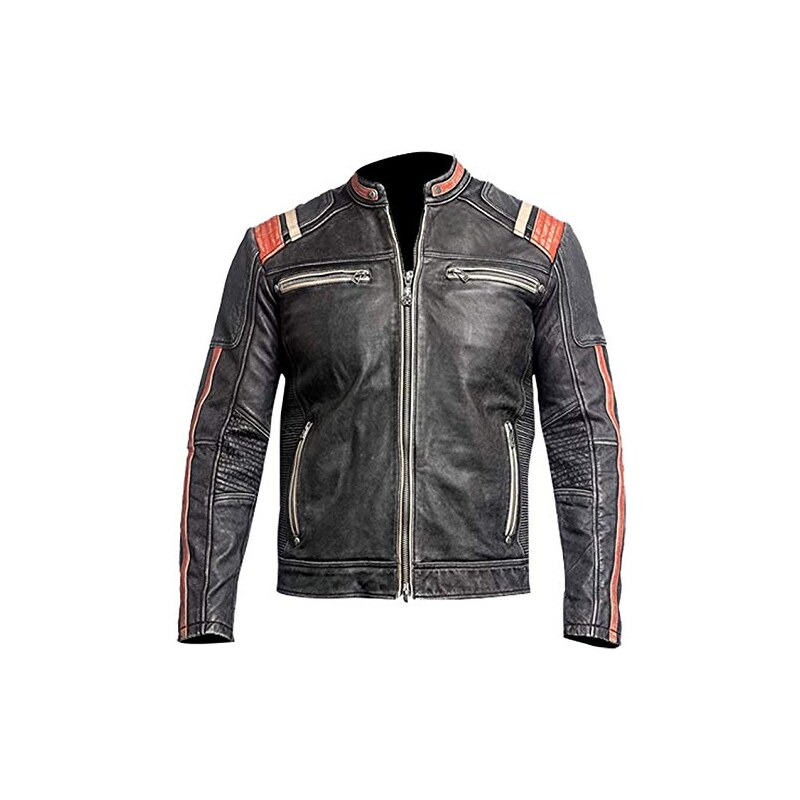 Cafe Racer Giubbotto Da Moto In Pelle Cafe Racer Giubbotti In