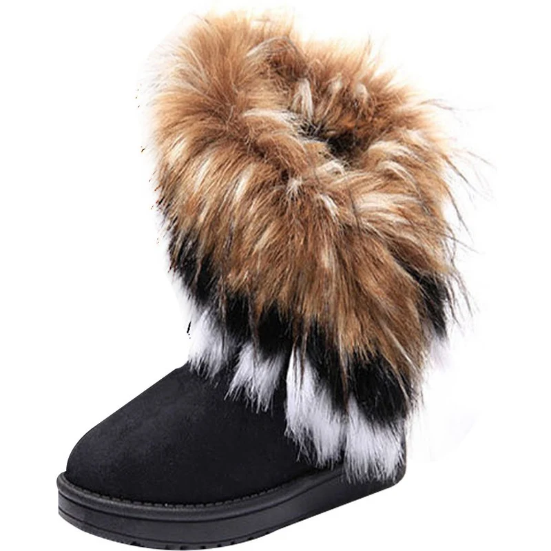 Asifn Stivali da neve Casual Caldo Stivaletti Comodi Peluche