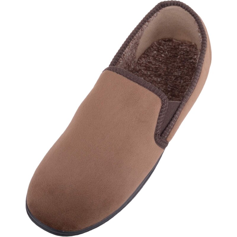 ABSOLUTE FOOTWEAR Pantofole da donna in velluto liscio con ricami e chiusura, Borgogna, 39 EU