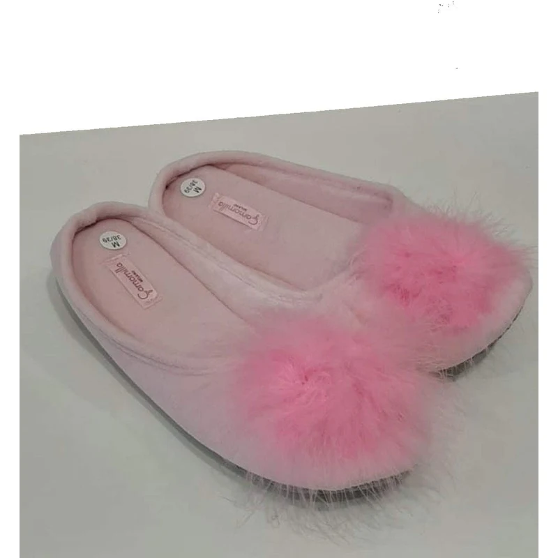 Camomilla Milano Pantofole Donna Invernali Rosa Ciabatte Donna Basse PON  PON Scarpe Ballerine Slippers 40/41