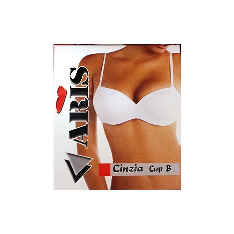 ARIS Reggiseno Cinzia imbottito in microfibra Tg. 3 Coppa B Colore Bianco Stileo