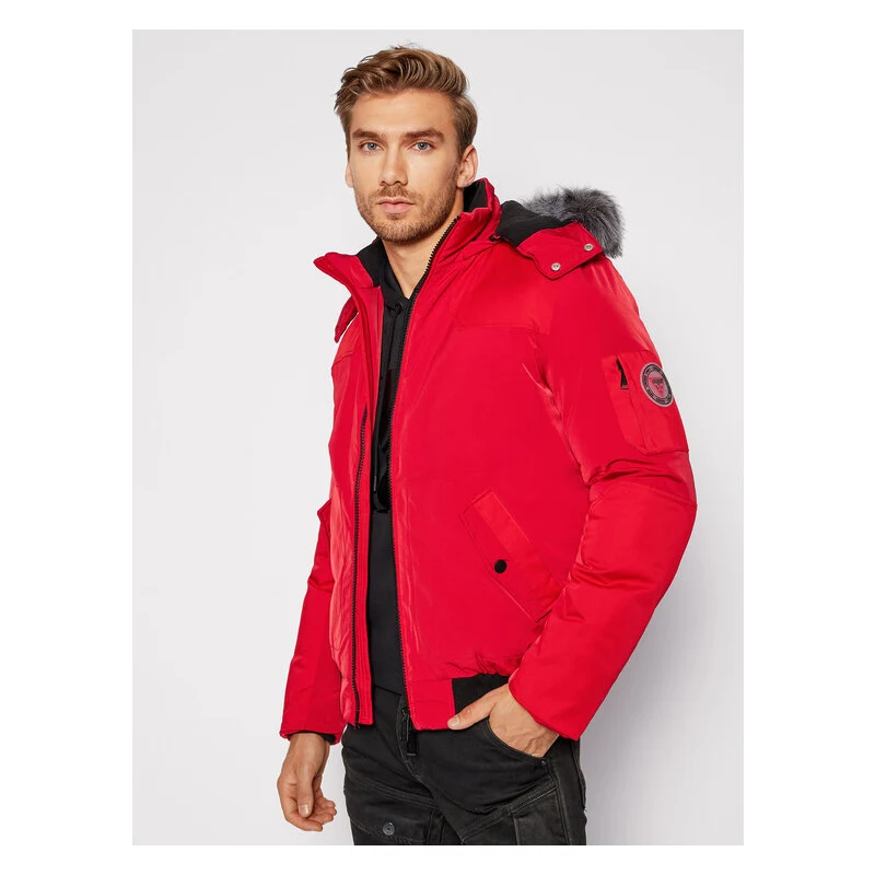 Guess Giubbotto piumino M0BL65 WDA60 Rosso Regular Uomo