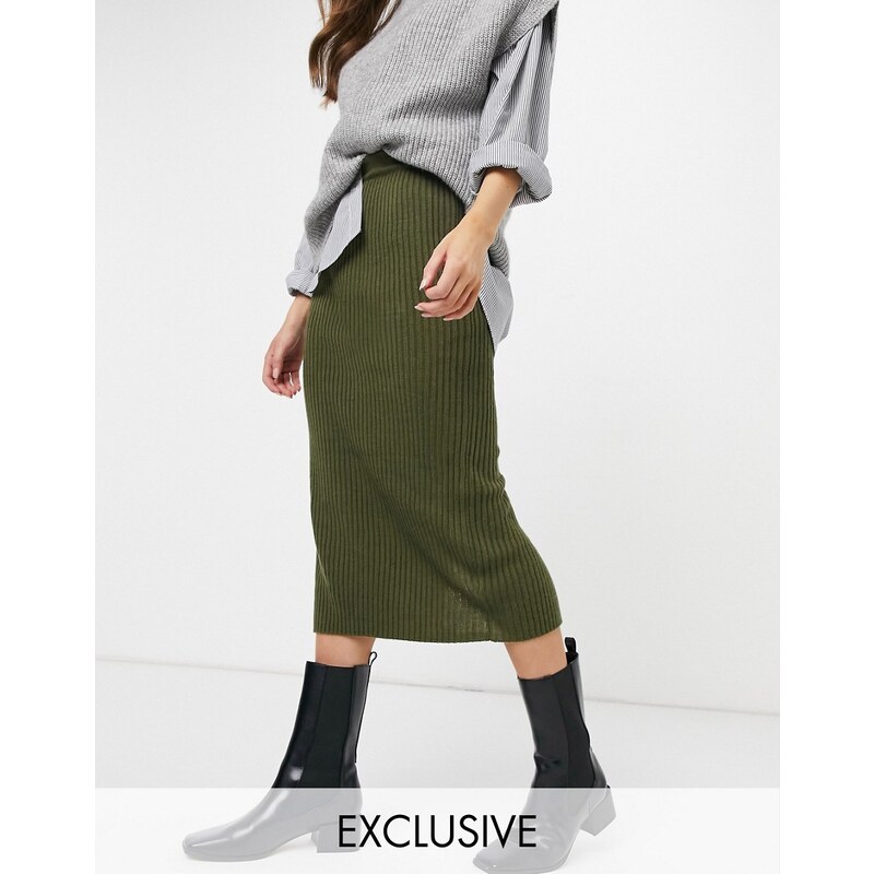 M Lounge Gonna longuette in maglia in Donna