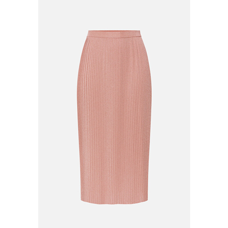 ELISABETTA FRANCHI Gonna plissettata a vita alta Elisabetta