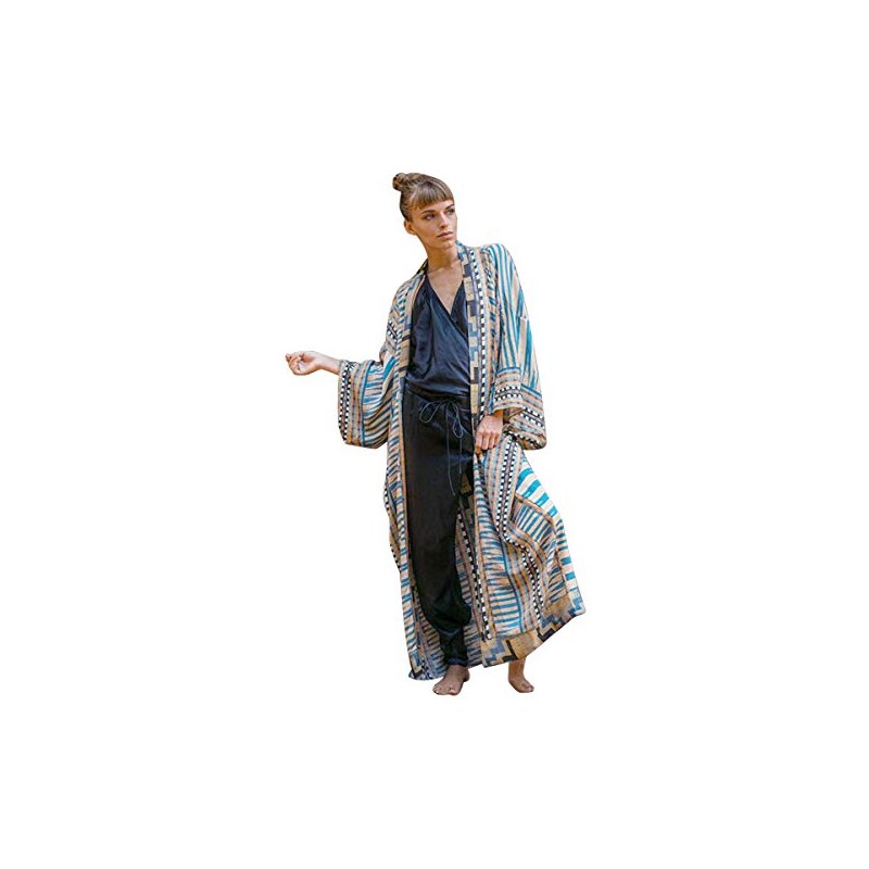 Copricostumi Kimono Da Mare Lungo Landove Cardigan Lungo Donna