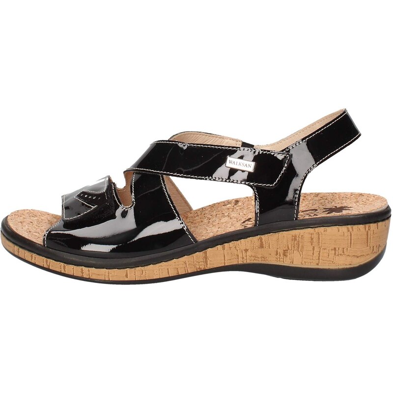 Susimoda Sandali Zeppa Bassa Neri Susimoda 2903/10 Sandali