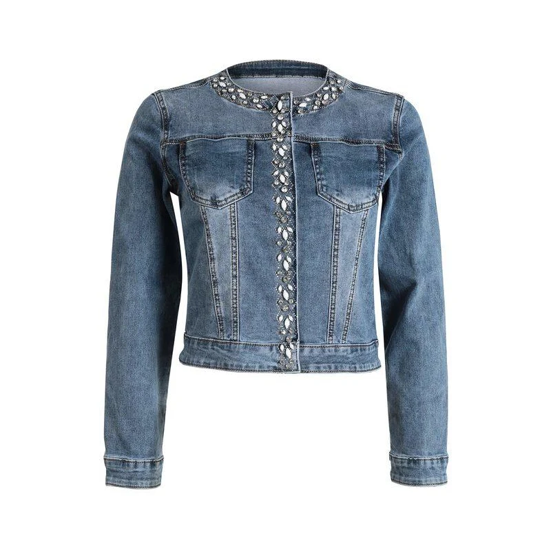 HOT Jeans Con Giubbino Di Jeans Donna Jeans Donna Giubbino