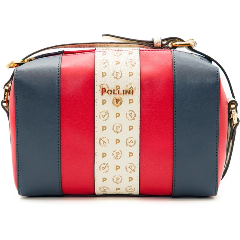 Borsa Pollini Blu Bianca e Rossa Pollini Donna