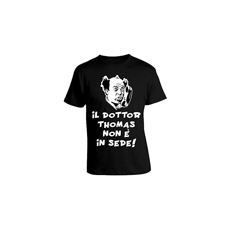 T-Shirt Uomo Film Cult Anni 80 - Stampa Divertente 'Vieni Avanti Cretino', Taglie S-XXL - Foto 1
