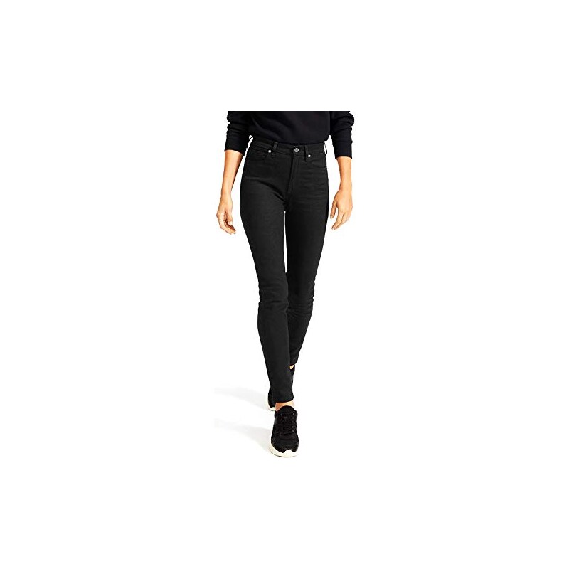 Demon&Hunter 617 Serie Pantaloni Donna Eleganti Stretti Jeans Donna Vita Alta Elasticizzati Slim High Rise Jeans Nero 6101(25)