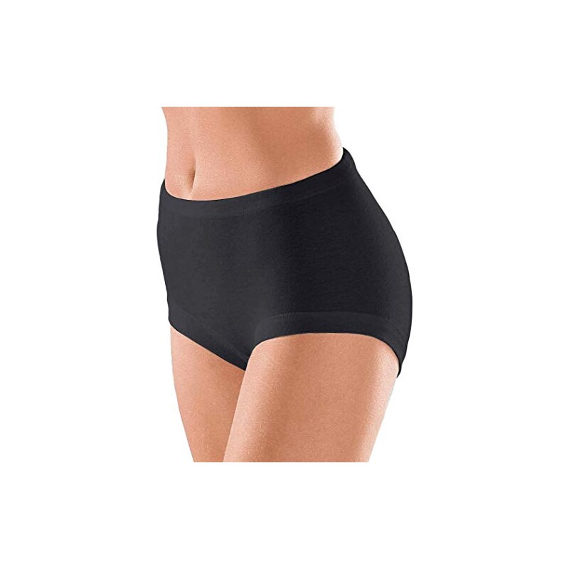 SES Mutande da Donna in 100% Cotone, Nero, 50