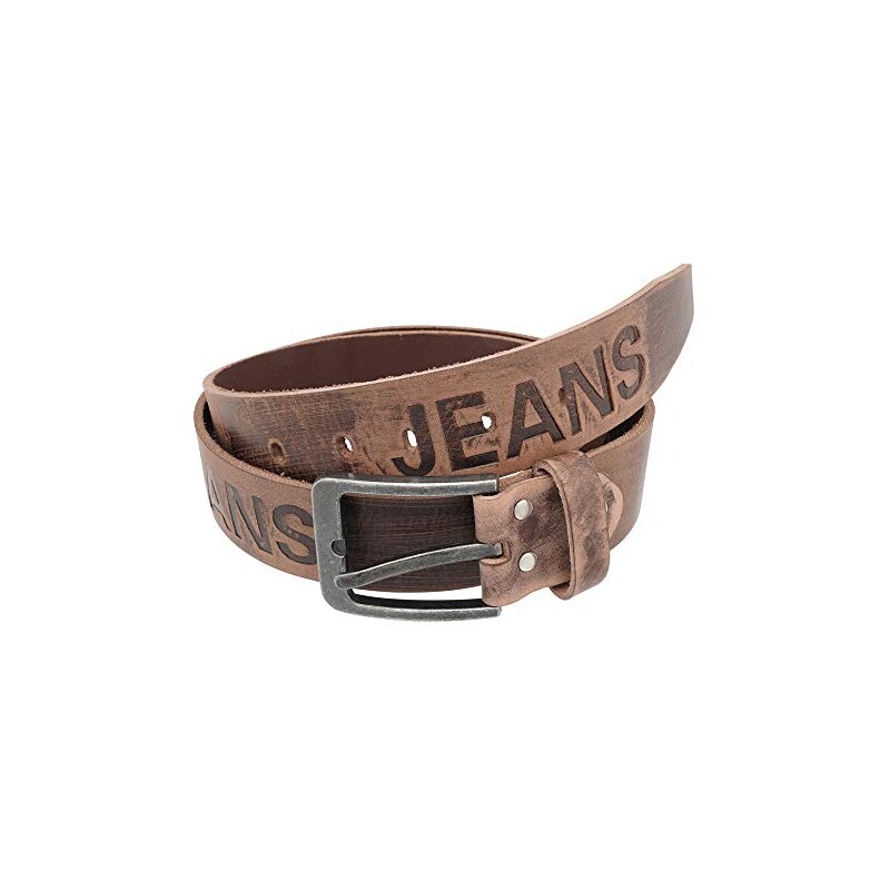 Fa.Volmer® riem heren lederen riem gemaakt van buffelleer voor heren jeans pak echt leer zwart 38mm breed kan worden ingekort type: # 10125, Zwart, taille 90cm = totale lengte 105cm