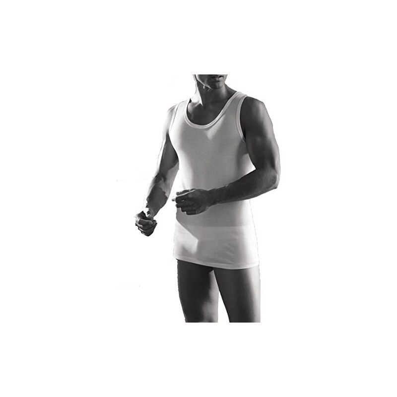 Gicipi Canotta Uomo 281 Filo di Scozia, Bianco, 4 Gicipi Canotta Uomo 281 Filo di Scozia, Bianco, 4