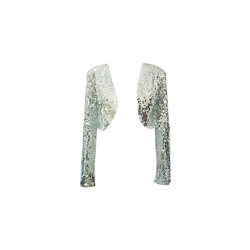 Mengyu Bolero Donna Elegante Manica Lunga Glitter Paillettes