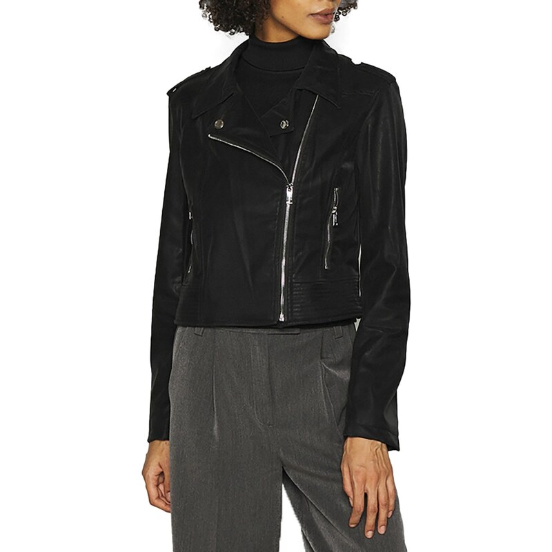 Ecopelle Guess Chiodo Nero Cappotto Guess Giacca Uomo In Ecopelle