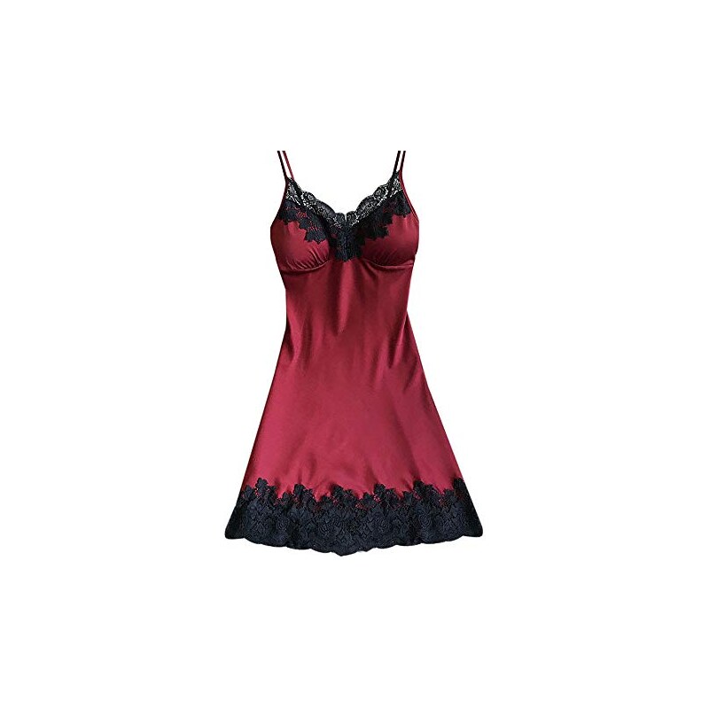 Mewa Camicia da Notte Donna Teresa, Pigiama con Bottoni, Materiale Delicato, Piacevole al Tatto, Camicia da Notte a Maniche Corte, Oversize (38, Rosa Scuro