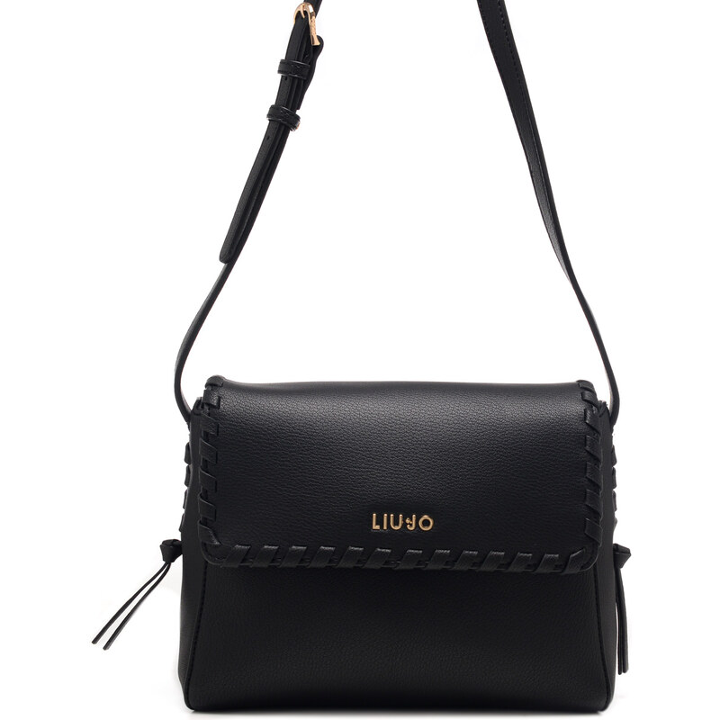 LIU JO: Borsa In Pelle Sintetica Saffiano - Blue | Borsa A Tracolla Liu Jo AA5153E0087 Online Su
