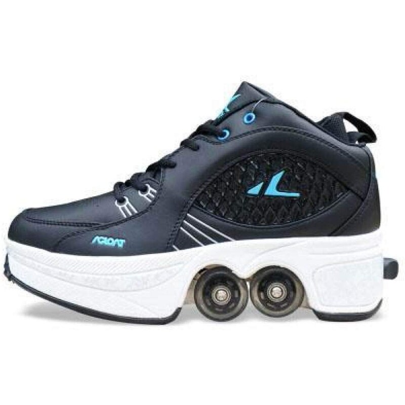 NOLLY Scarpe da Passeggio Automatiche Carrucole Invisibili Pattini Pattini A Rotelle Pattini A Rotelle A Due File per Uomo E Donna A Doppia Fila per Adulti