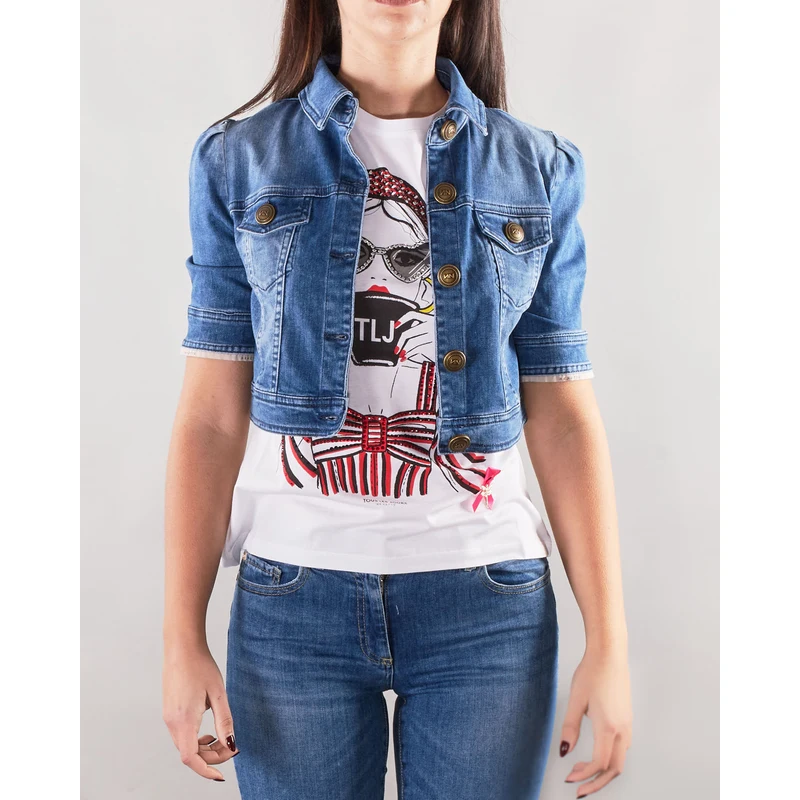 NENETTE Giubbotto di jeans corto Woman