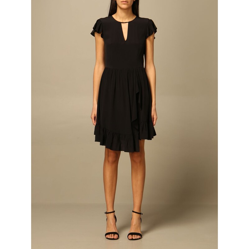 Twin Set Abito Nero Elegante Corto ABITO A TUBINO TWIN SET NERO