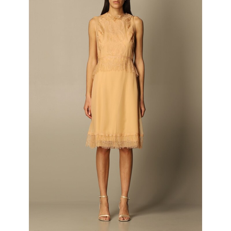 Abito Alberta Ferretti in chiffon di seta e Donna