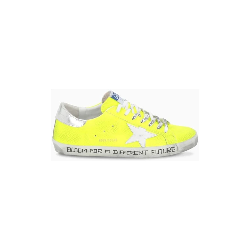 Golden Goose Deluxe Brand Sneaker Superstar giallo fluo. Uomo Stileo