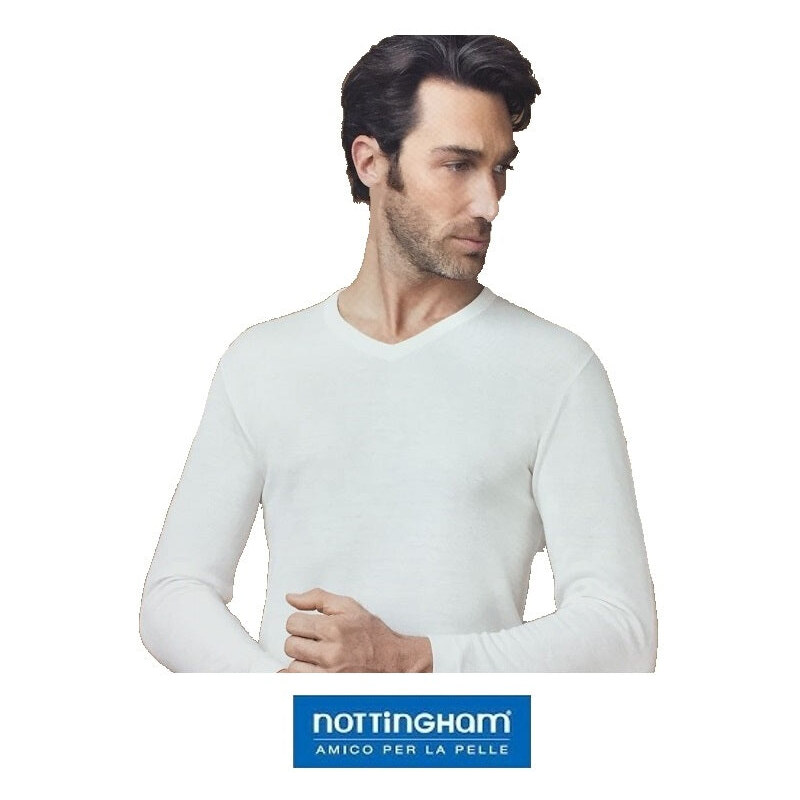 3 T-SHIRT UOMO NOTTINGHAM IN LANA/COTONE ART. TL18V COL. FOTO MIS. A ...