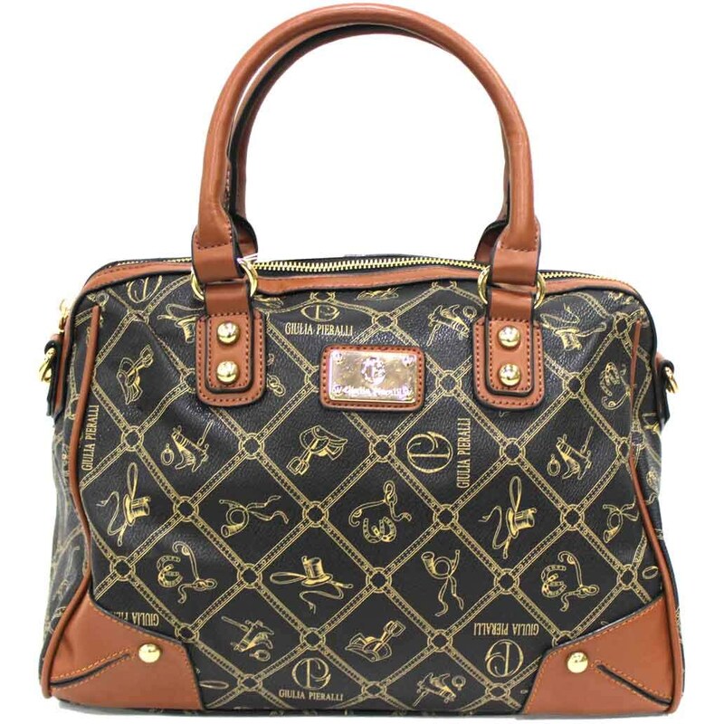 Borsa Bauletto Donna LANCETTI Linea Rosanna - Bordeaux, 32x22x17 Cm, Con Manici E Tra Colla Rimovibile