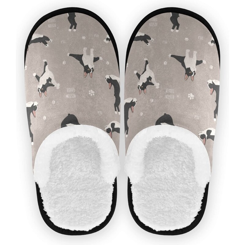 Pantofole calde da donna e gatto, in peluche, invernali, pantofole per casa, casual, fondo piatto, antiscivolo, comode da uomo, in pile imbottite