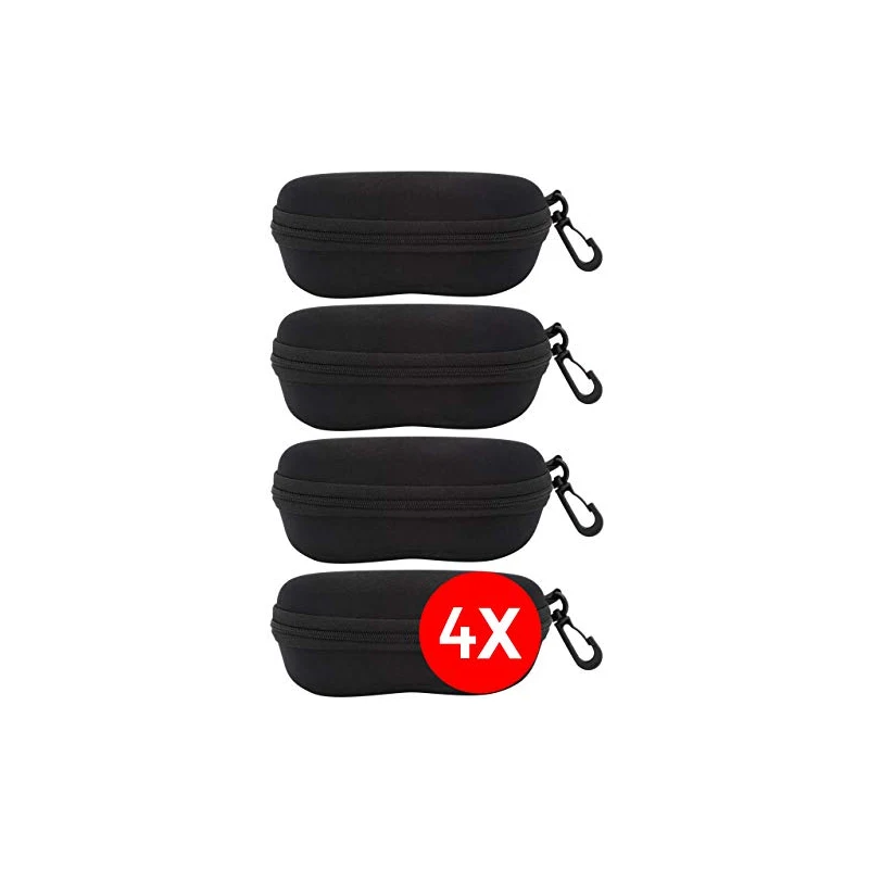 Custodie Rigide Occhiali Da Sole - Pack Da 2, Con Clip Da Cintura, Protezione Antiurto