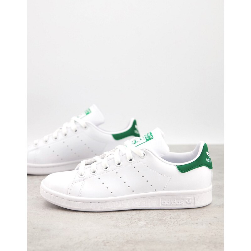 adidas Originals - Stan Smith - Sneakers bianche e verdi-Bianco