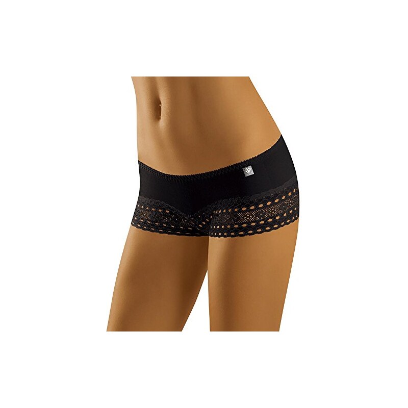 comeondear Donna String Lingerie Mutandine Soft Lace Perizoma Mutandine 3PCS(Nero A,XL