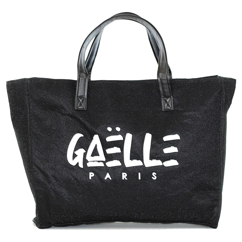 Gaelle Pochette nera basica con logo