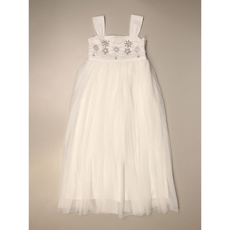 Twinset Abito Twin-set in tulle con applicazioni gioiello. Bambina