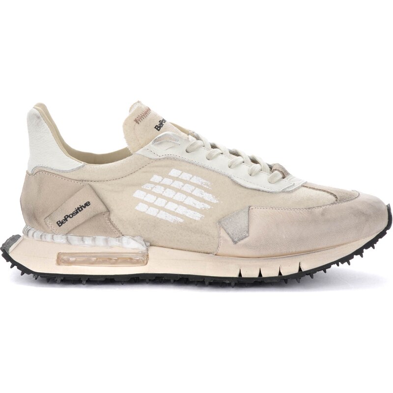 スニーカー Bepositive F4WORACE01/SUE Sneakers Space Race - Suede Mix + BE POSITIVE Sneaker BePositive Space Race in suede beige