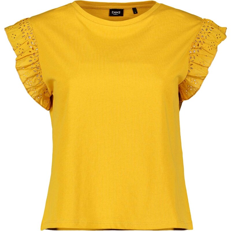 EMME MARELLA T-SHIRT CON MANICHE ALETTA SANGALLO CALATE DONNA