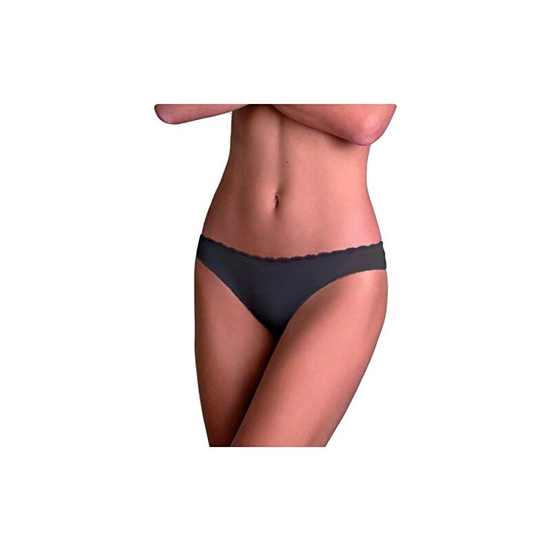 12 Slip Donna Cotonella 3941 Maxi In Cotone Bielastico – Nero, Taglie Forti 8/4XL – Confezione Multipla