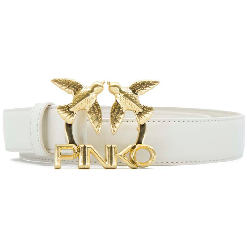 Cintura bianca con logo Love Bird Pinko
