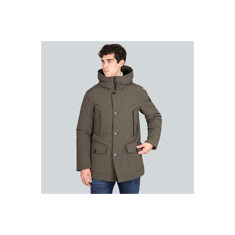 Woolrich Arctic Stretch Parka Verde Scuro Uomo