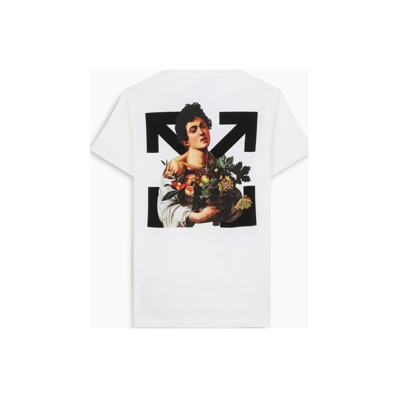 Off-White™ T-shirt bianca Caravaggio Boy. Uomo