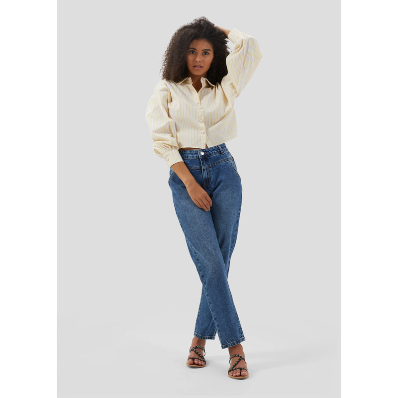 Jeans mom fit vita on sale alta