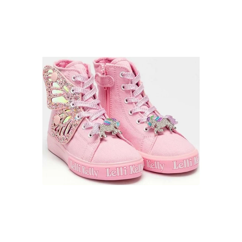 Scarpe Da Ginnastica Beck Papillon Per Bambine - Motivo Farfalle, Suola Antiscivolo, Tessuto - Foto 3