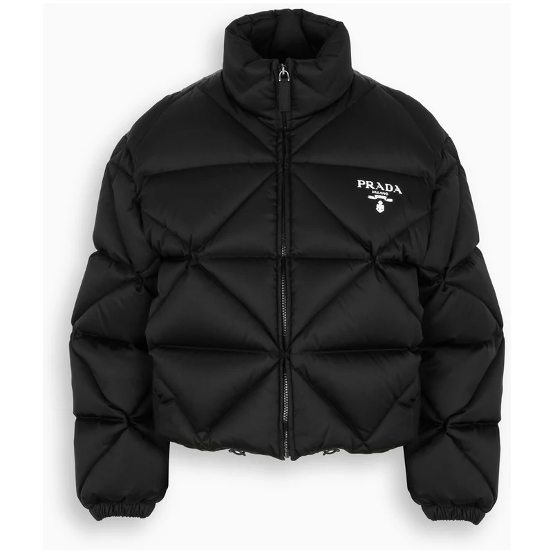 PRADA Giubbotto piumino nero trapuntato Donna - Main Image